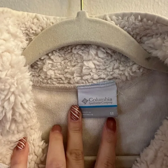 Columbia White Fleece Jacket - Picture 14 of 14